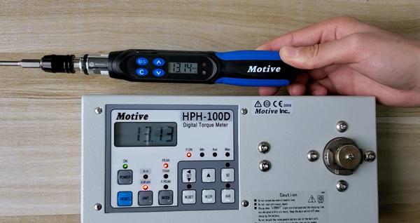 杭州某公司采购一诺Motive数字扭力起子用于检测螺丝松紧度